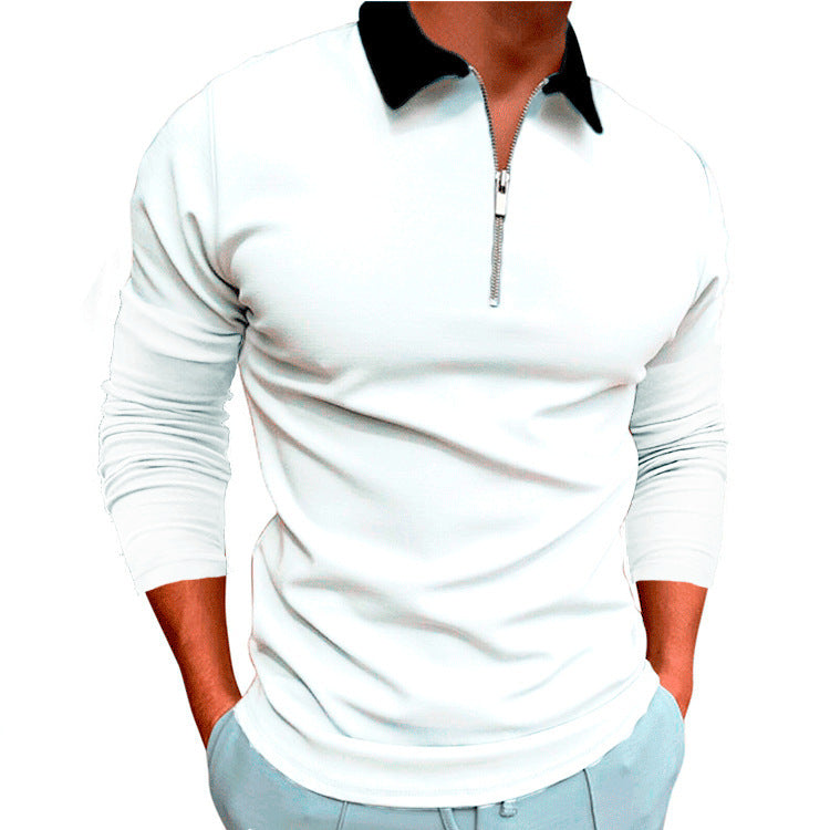 Men's Casual Long Sleeve T-shirt In Europe And America